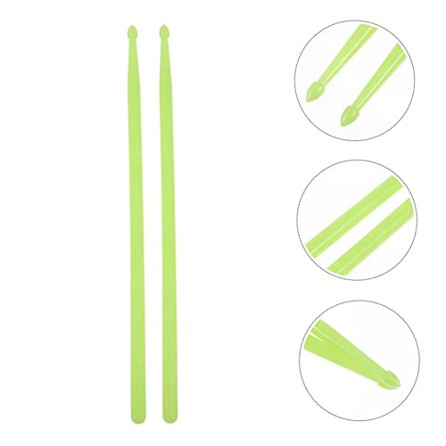 4 Baquetas Fluorescentes Verdes para Batería Nylon miniatura 4