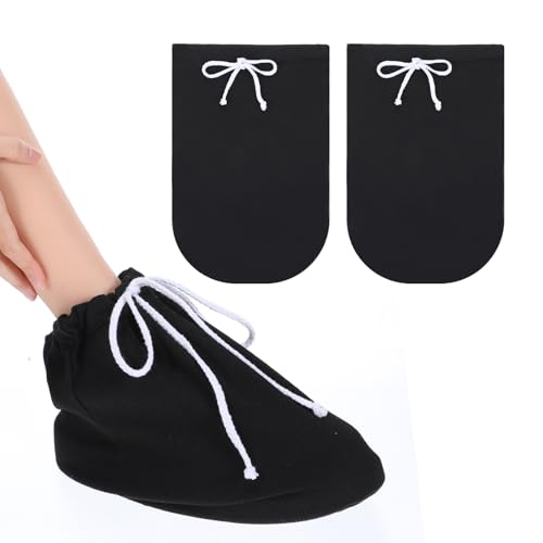 Ptwola 2Pcs Leg Cast Cover Below the Knee Leg Cast Washable Sock Cover Warm Foot Cast Sleeve Plaster Stocking Protective Below the Knee Adjustable Drawstring Cast Protector for Men Women Ankle