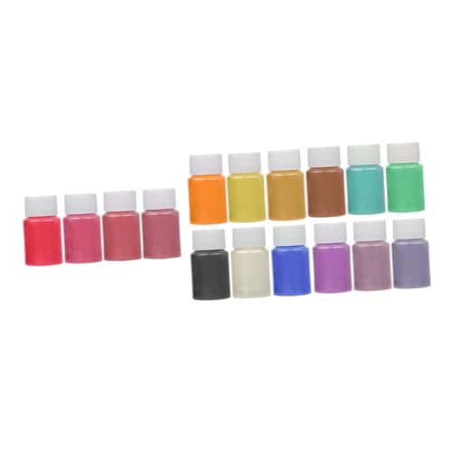 IWOWHERO 16 Colors Pearl Pigment Powder for DIY Nail Art Bath Soap Great for Women