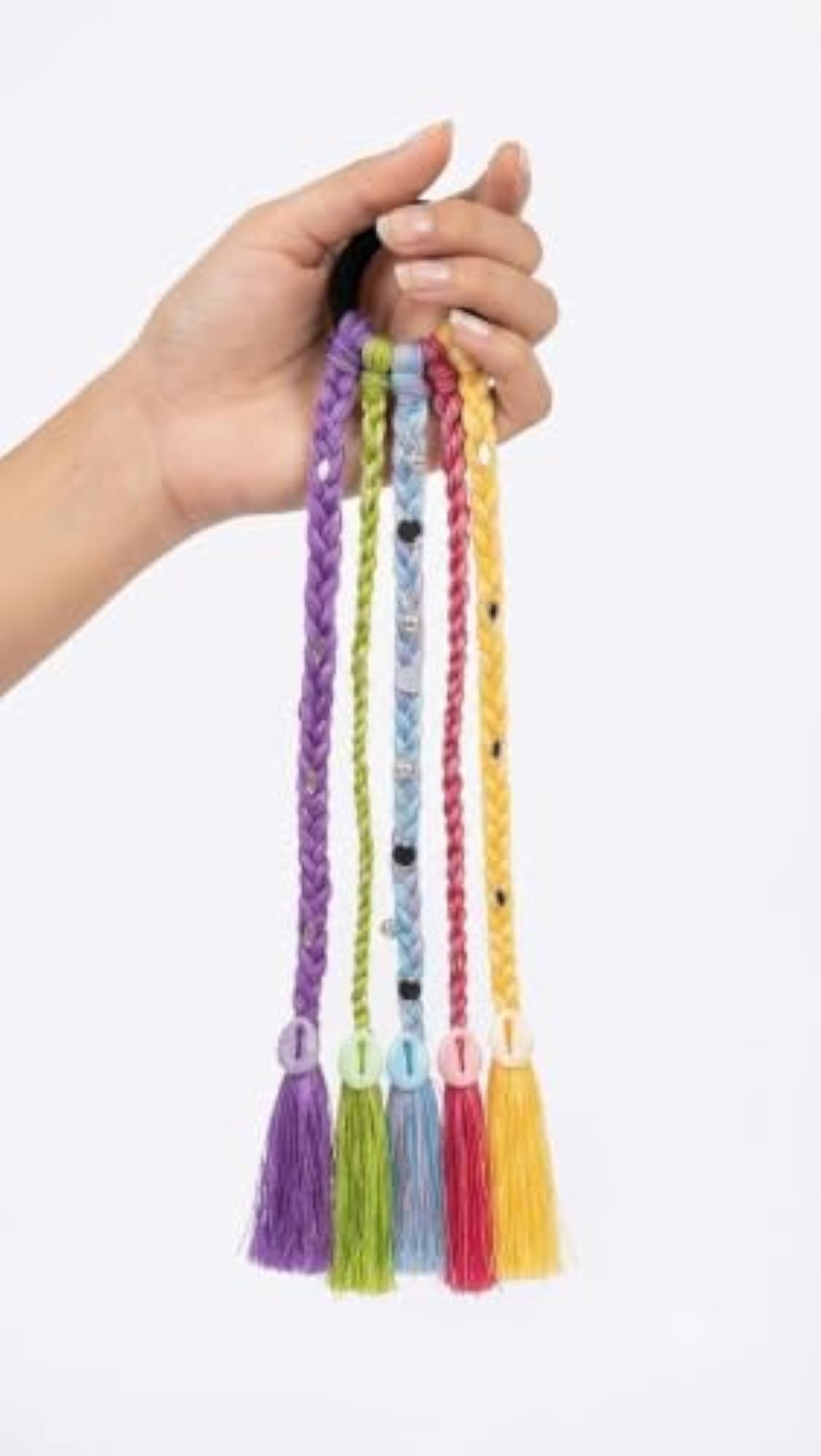 Boho Braided Hair Tie Extension with Cowrie Shells and Tassels
