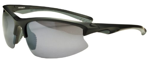 JiMarti Polarized PTR75 Sunglasses Superlight Unbreakable for Running, Cycling, Fishing, Golf (Black & Grey)