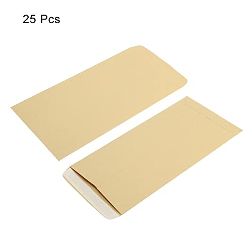 PATIKIL Envelopes de moedas, pacote com 25 #6 Catálogo comercial autoadesivo para envio de itens peq