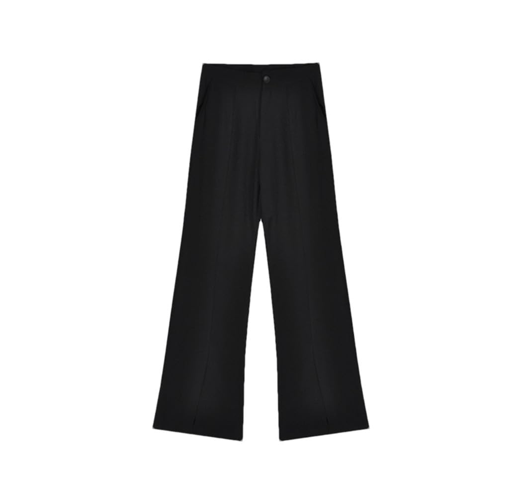 Women High Waist Pants Casual Office Lady Slit Elastic Waist Pencil Trousers Sexy Ladies Skinny Workwear Pants