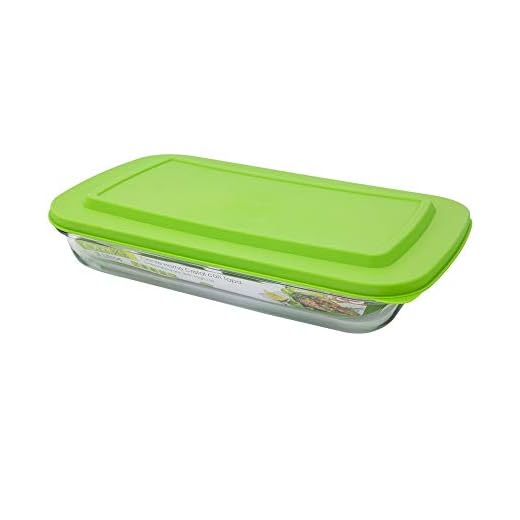 Oryx 5024105 Fuente Cristal Rectangular Con Tapa 3 Litros 41x25x6.5 (Alt) cm.