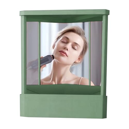 Espejo de maquillaje de reflejo verdadero, espejo de tocador para belleza y estilo, espejo rectangular sin marcha atrás para cortes de pelo y aseo, espejo cosmético de reflejo estable