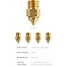 Creality 4PCS 0.4mm Brass Nozzle Kit for Ender 5 Max, 3D Printer 300℃ High Temperature Resistance Brass Nozzles Kit for Ender 5 Max