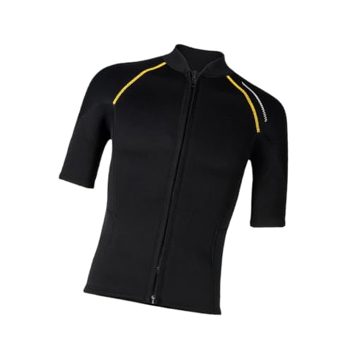 kowaku Men Wetsuit Top, traje de neopreno para hombres, chaqueta para mantener el calor, traje de natación con cierre frontal, 1.5mm neopreno para deportes acuáticos miniatura 7