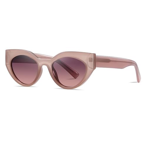 Lunettes œil de chat UV400 marron champagne pour éviter l'éblouissement