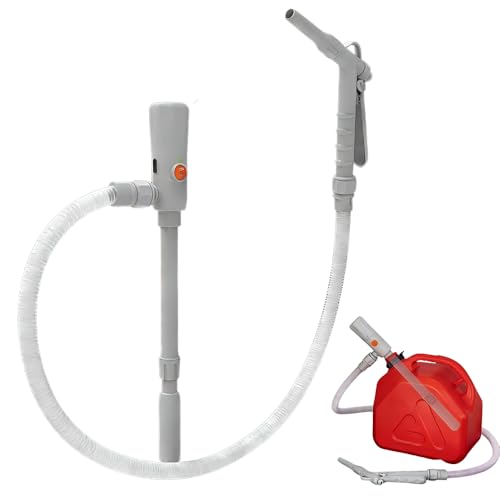 Elektrische Kraftstoffpumpe, USB/Batteriebetriebene Transferpumpe mit Auto-Stopp-Sensor, Tragbare Benzinpumpe für Kanister, Dieselpumpe Kanisterpumpe, für Benzin, Diesel, öl & Wasser