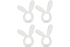 AuldHome Bunny Napkin Rings: Your Dazzling Table Décor for Easter and More