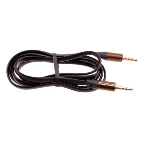 Cable Auxiliar Jack 3.5mm Plano Negro
