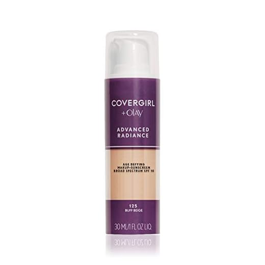 COVERGIRL Advanced Radiance Age-Defying Foundation Makeup, Buff Beige, 1 oz (Packaging May Vary)