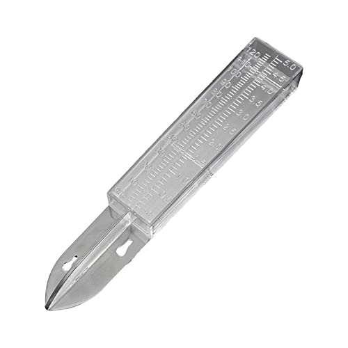 Fonowx Pluviómetro de Doble Escala Transparente Pluviómetro de Gran Capacidad de 5 Pulgadas