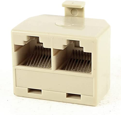 XYWHPGV RJ45 8P8C Male to 2 Female 2 Way Splitter Adapter for Phone (8E05E 3916E E86D5 F90E2 31E03 974ED
