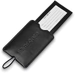Samsonite Rectagulaire de vinyle ID Étiquettes, Noir mat, Paquet de 2