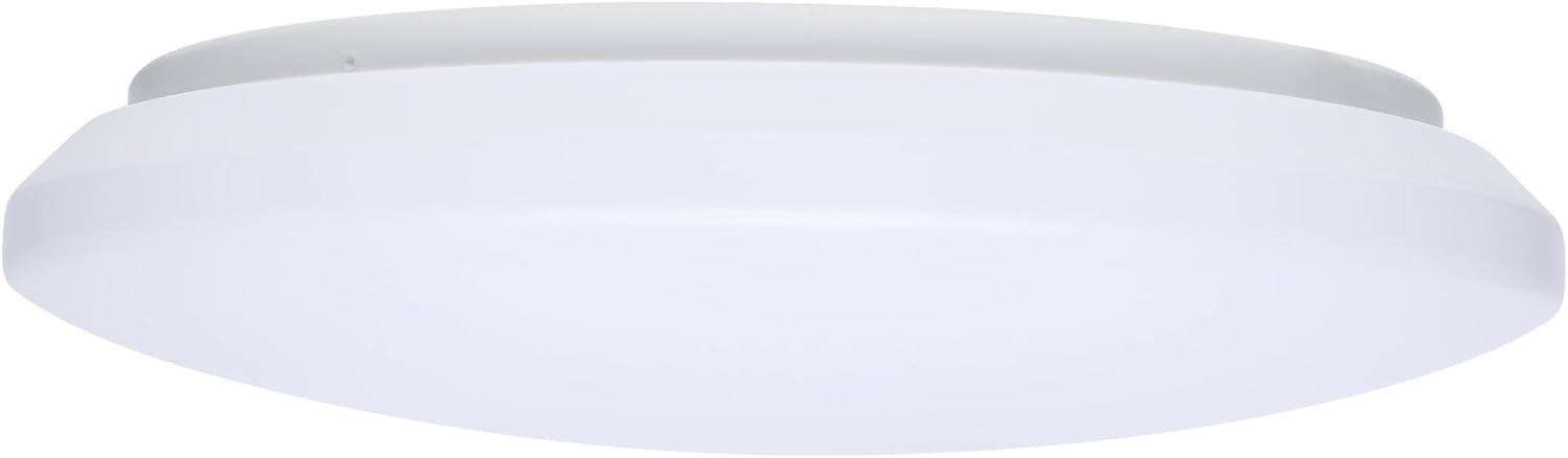 Nuvo Lighting 62/1852 - ColorQuick 15W LED CCT Selectable Round Cloud Flush Mount - White Finish - 3.15 Inch Tall and 13.98 Inch Wide - Dimmable - Damp Location Rated