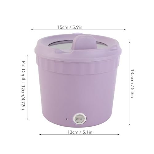 Pot chaud électrique multifonctionnel 450W violet - 8