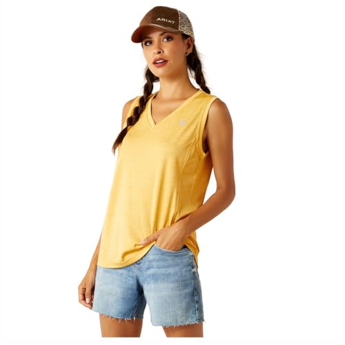 T-Shirt à Logo Vertical V ARIAT Top Mode Femme Manches Courtes