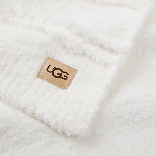 Ugg - Eugenia Throw Blanket - Soft Knitted Throw Blanket - 50" X 70" - Warm Accent Blanket For Couch Or Bed - Cozy Home Décor - Snow #TOP2