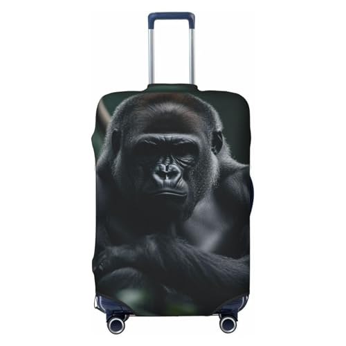 Jungle Gorilla Travel Luggage Covers For Suitcase Elastic Suitcase Protector Anti-Scratch Spandex Baggage Covers Fits 18-32 Inch Luggage Medium