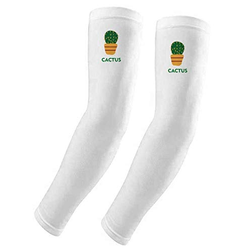 Guantes de cactus verde contra rayos UV para protección solar en mangas largas