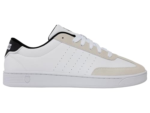 K-Swiss Court Balboa Sde, Scarpe da Ginnastica Uomo, White Cloud Dancer Black, 43 EU