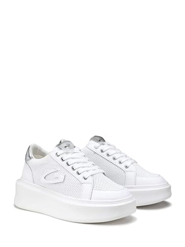 Baskets blanches Alberto Guardiani femme parfaites pour vos sorties citadines