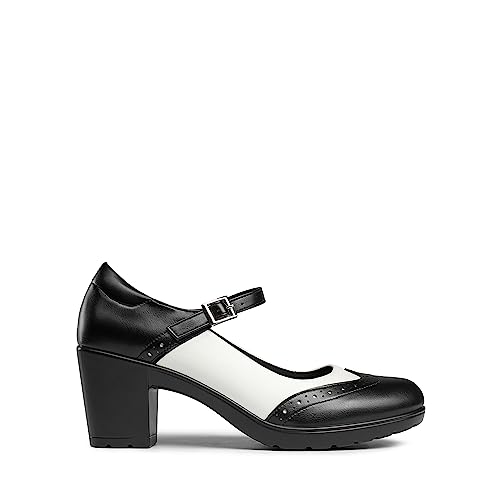 Dream Pairs Women'S Oxfords Mary Jane Dress Shoes Heels For Women,Size 10,Black/White-Pu,Sdox2301W thumb #1