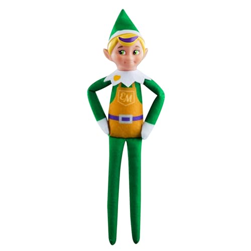 The Elf on the Shelf Elf Mates Toy Maker with Blonde Hair – Enchanted Forest Edition Doll with Scarf and Earmuffs – Champion of Kindness – for Ages 3+.