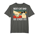 Best Cat Dad Ever Vintage Gift Tee by MK DESIGN