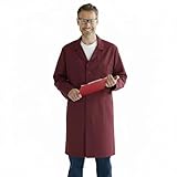 Bata de trabajo para hombre, carpintería, para taller, carnicería, almacén, fabricada en Italia, burdeos, S