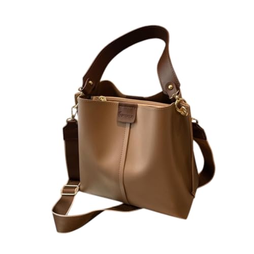 Image of CLUB BOLLYWOOD Womens Leather Shoulder Bag Lightweight Bucket Bag for Outdoor Work Vacation Khaki|Clothing, Shoes & Accessories | Womens Handbags & Bags| Womens Handbags & Bags