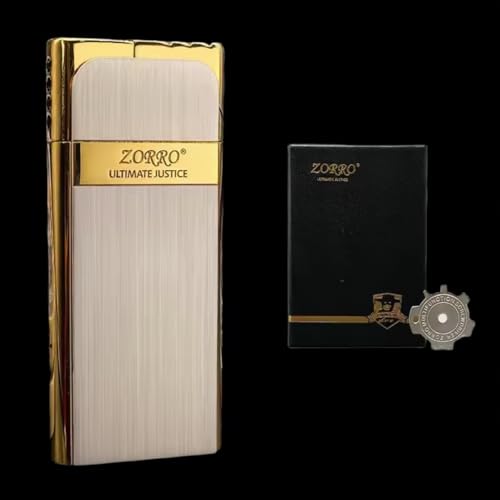 Encendedor recargable ZORRO modelo Gold con caja