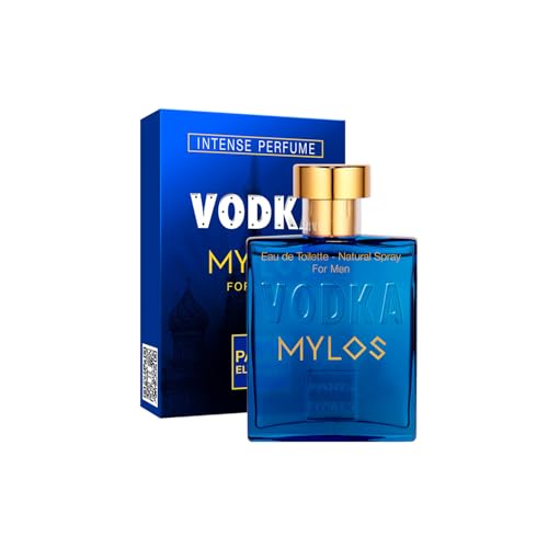 PARIS ELYSEES - Vodka Mylos - Eau de Toilette - Colonia Hombre - Aromática - Manzana y Limón- Perfume hombre - Frasco de 100ml