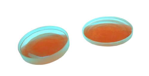 Ajax Scientific Li1400100 poli double Lentilles en verre sphérique (Bi-concave), 38 mm de diamètre, 100 mm Longueur focale