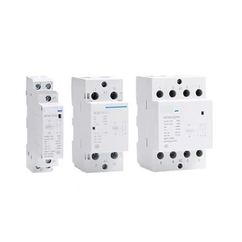 Contacteur NCH8-25A Rail Din avec contact 2NO 2NC pour automatisme silencieux