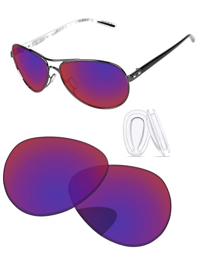 Image of Replacement Lenses & Nosepads for Oakley Feedback OO4079 59mm Sunglass - Precision Fit, UV Block & Impact Resistant