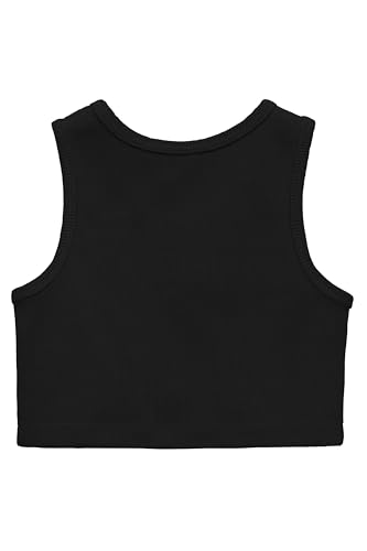 Image of Lilax Girls Crop Top Ribbed Knit Sleeveless 2 Pack Basic Cropped Tank