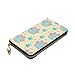 AOLBSPD Cute Paw and Star Hand Held Wallet Leather Long Billfold with Zipper Fashionable ﻿