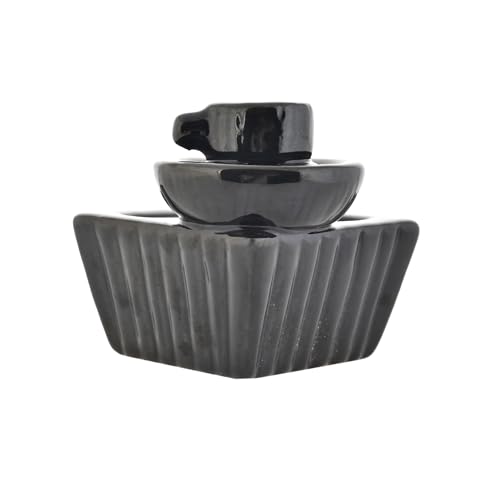 Image of Ceramic Backflow Smoke Fountain Incense Holder for Home Decor Gifts with 20 Smoke Cones by Craftam