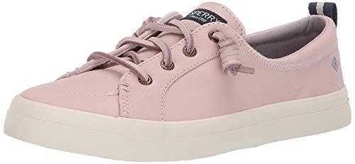 Sperry Womens Crest Vibe Washable Leather Sneaker, Rose Dust, 7.5