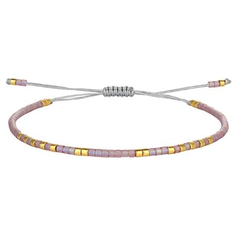 C·QUAN CHI Women Friendship Bracelet Leopard Miyuki Beads Bracelet Stack Adjustable Bracelet Bangle Jewelry Cover