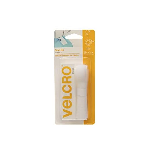 VELCRO Brand For Fabrics | Sew On Fabric Tape for Alterations and Hemming | No Ironing or Gluing | Ideal Substitute for Snaps and Buttons | Tape, 30in x 3/4in, White