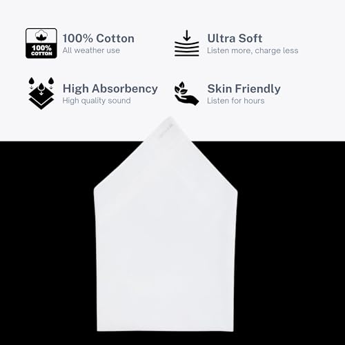 Image of BODYCARE Premium Cotton Handkerchief for Men (Set of 3) with Box | 100% Soft Cotton Hanky | Stylish Rumal for Boys & Men | Daily & Formal Use