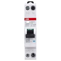 ABB DS301C C13 A30 RCBO – FI/LS-Schalter 13 A, 30 mA, 6 kA, C-Charakteristik, Typ A, 1P+N, 1 Teilungseinheit, Kombischalter für Hutschiene 2CSR255163R1134 – Ansicht 2