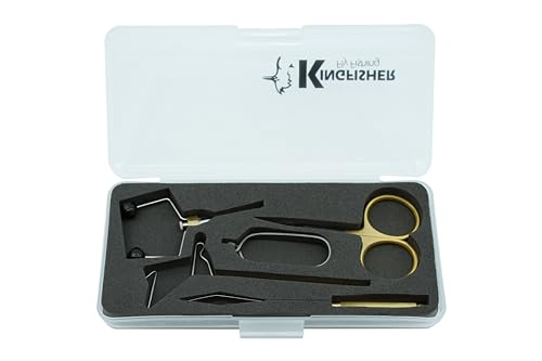 Kingfisher Fly Fishing Intro Fly Tying Tool Kit Brass Kingfisher Fly Fishing Intro Fly Tying Tool Kit Brass