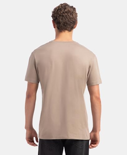 Image of Jockey 2726 Men's Super Combed Cotton Rich Solid V Neck Half Sleeve T-Shirt