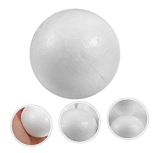 Boules Polystyrène Solides Blanches x100 de 4cm pour Modélisme et Art Créatif