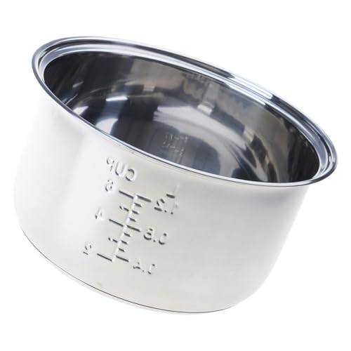 LLLmhuaa Ollas interiores de acero inoxidable 304 de grado alimenticio con revestimiento antiadherente, accesorios para olla arrocera