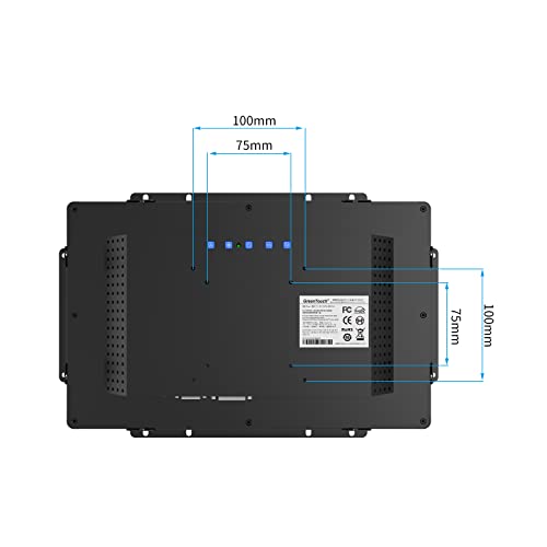 Image of GreenTouch 13.3 Inch 10 Points Open Frame Touch Display, Industrial PCAP Touchscreen Monitor, VGA+HDMI+DVI Port - 16:9